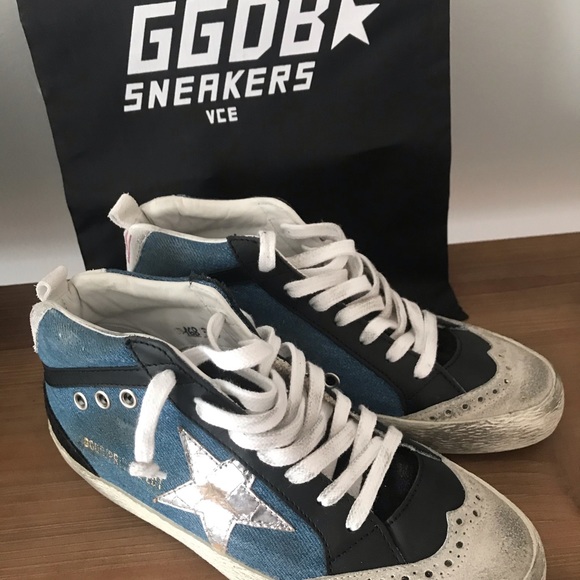 SOLD! LTD Golden goose superstar denim sneakers - Picture 4 of 6